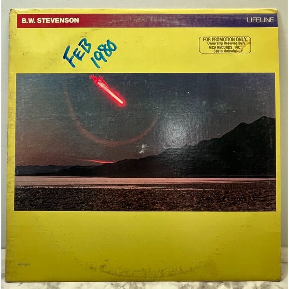 B.W. Stevenson Lifeline Vinyl LP Country 1980 PROMO Songbird 3215 + Insert - Picture 5 of 9